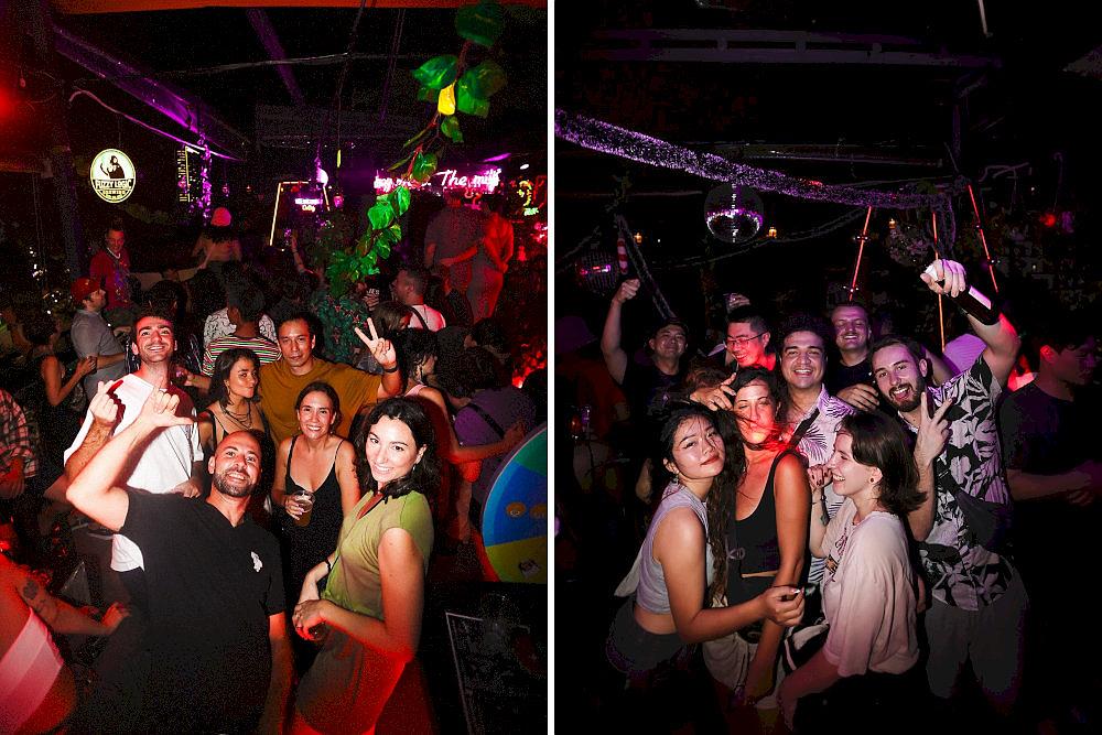 As night falls, Boosh transforms from a rooftop bar into a vibrant playground